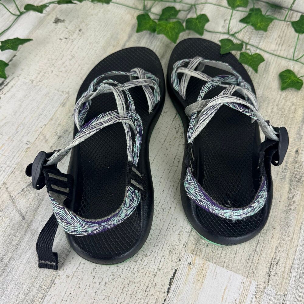 Chaco ZX/2 Classic Sandal Desert Teal Gray Purple Woman’s Sz 10 - Picture 3 of 7